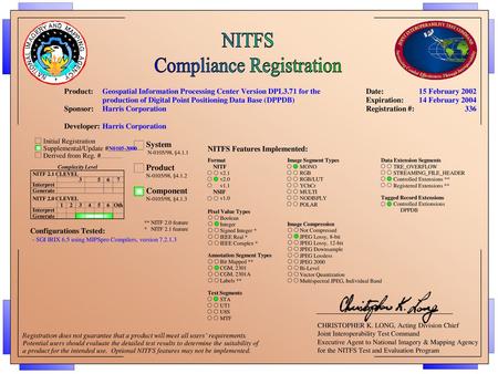 Compliance Registration