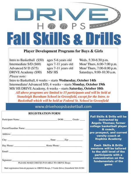 Player Development Programs for Boys & Girls