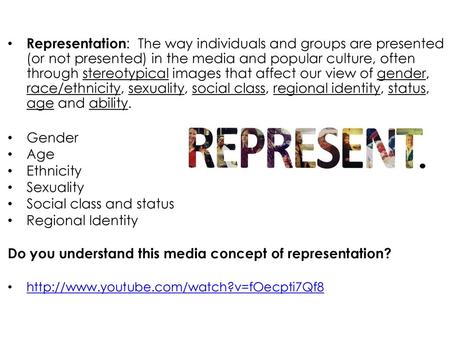 Social class and status Regional Identity