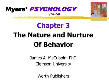 Myers’ PSYCHOLOGY (7th Ed)