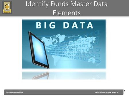 Identify Funds Master Data Elements