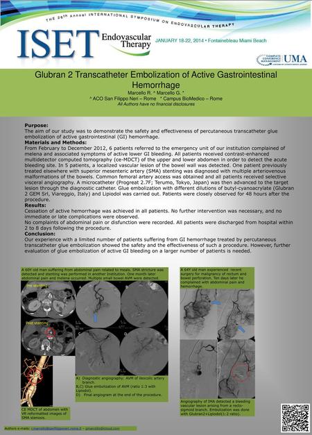 Glubran 2 Transcatheter Embolization of Active Gastrointestinal