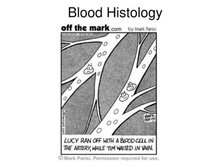 Blood Histology.