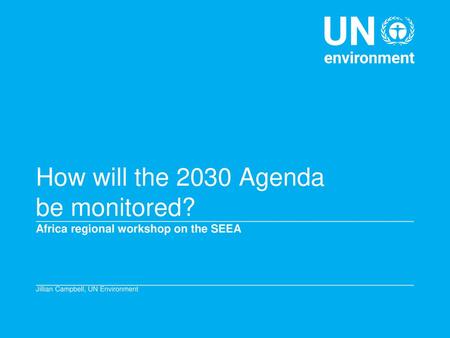 How will the 2030 Agenda be monitored?