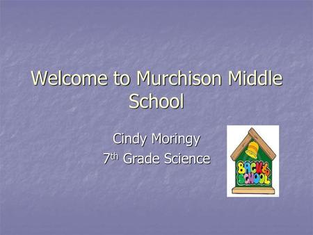 Welcome to Murchison Middle School