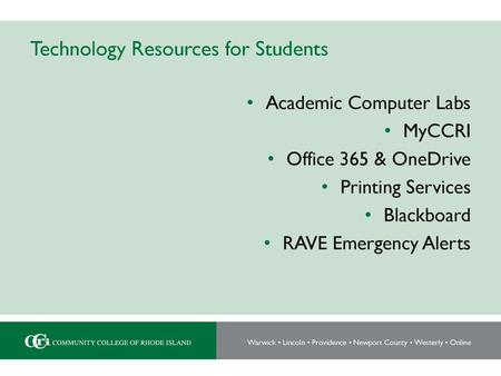 Technology Resources for Students