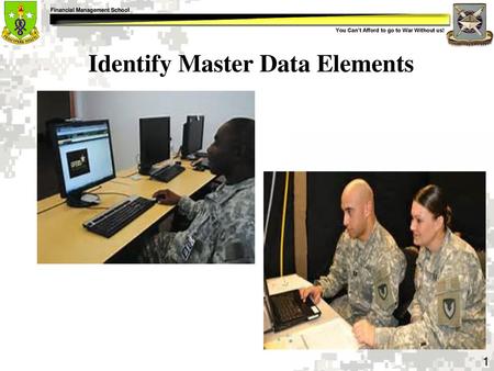 Identify Master Data Elements