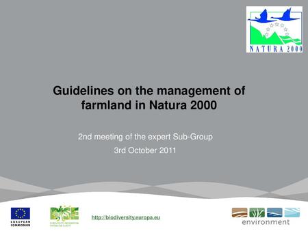 Guidelines on the management of farmland in Natura 2000