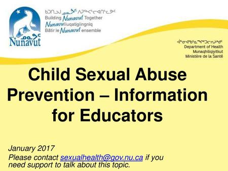 Child Sexual Abuse Prevention – Information for Educators