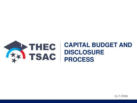 Capital budget and disclosure process