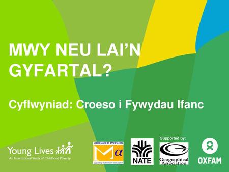 MWY NEU LAI’N GYFARTAL? Cyflwyniad: Croeso i Fywydau Ifanc