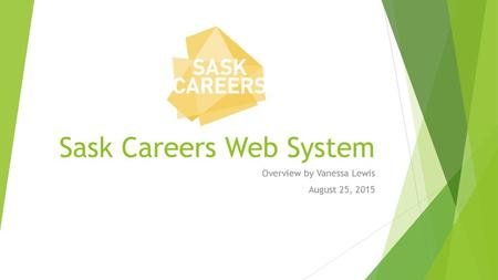 Sask Careers Web System