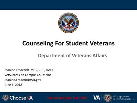 Counseling For Student Veterans