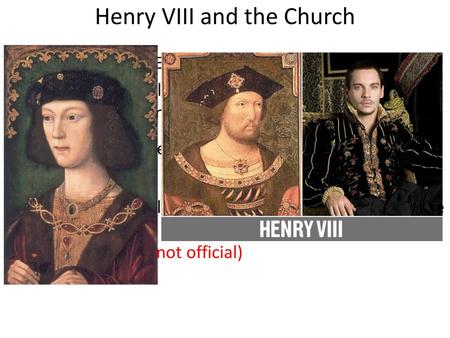 Henry VIII and the Church