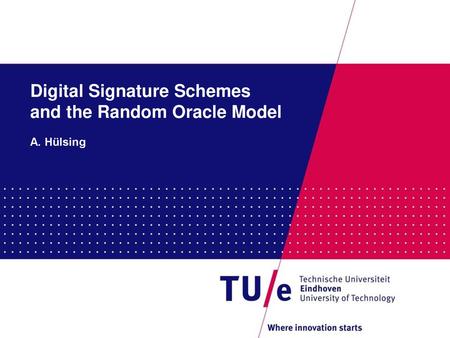 Digital Signature Schemes and the Random Oracle Model