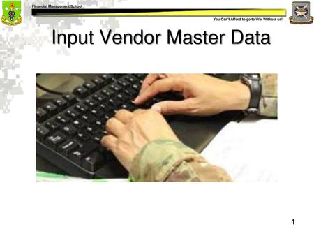 Input Vendor Master Data