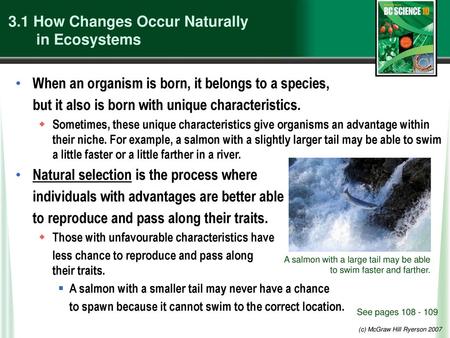 3.1 How Changes Occur Naturally in Ecosystems