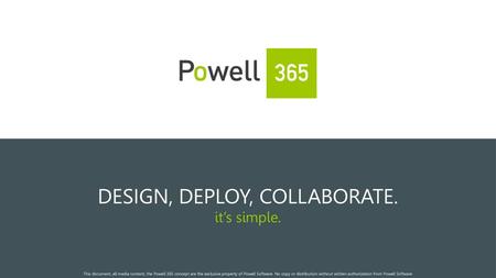 DESIGN, DEPLOY, COLLABORATE.