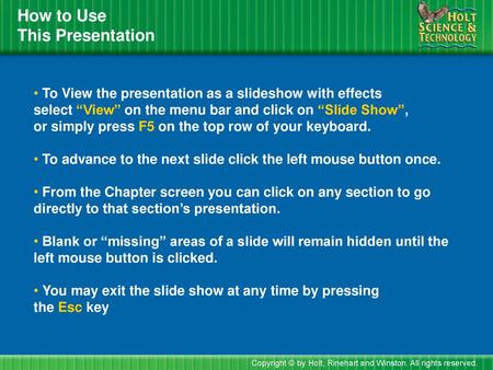 How to Use This Presentation