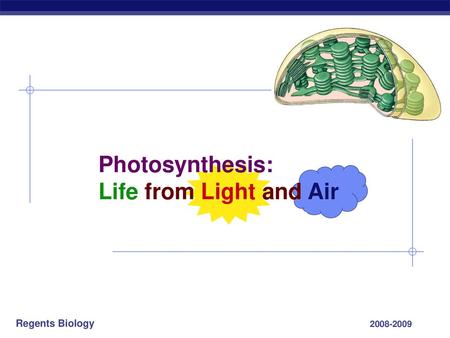 Photosynthesis: Life from Light and Air