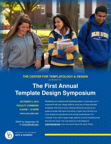 THE CENTER FOR TEMPLATOLOGY & DESIGN Template Design Symposium