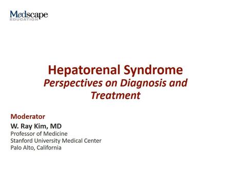 Hepatorenal Syndrome.