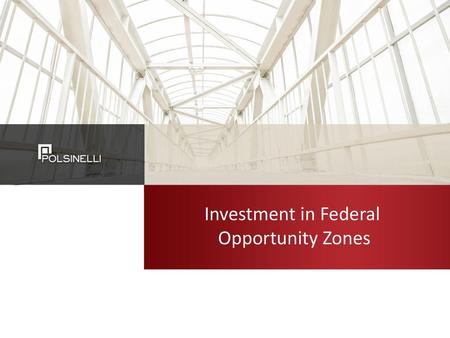 Investment in Federal Opportunity Zones.