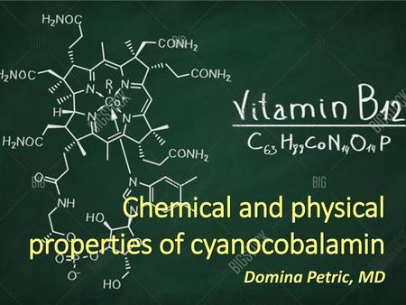 Chemical and physical properties of cyanocobalamin