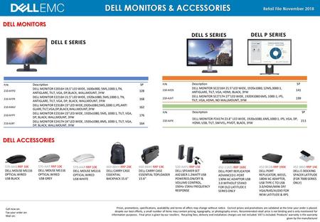 DELL MONITORS & ACCESSORIES