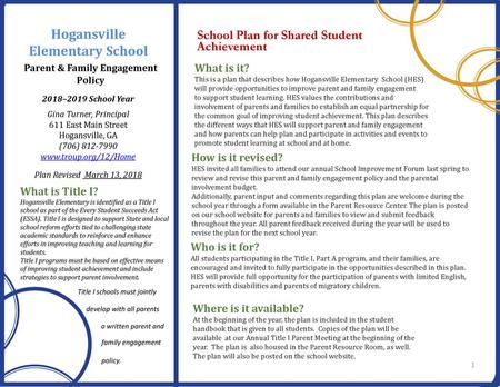 Parent & Family Engagement Policy