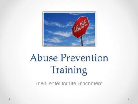 Abuse Prevention Training