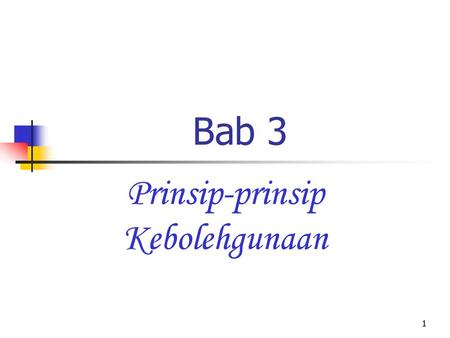 Prinsip-prinsip Kebolehgunaan