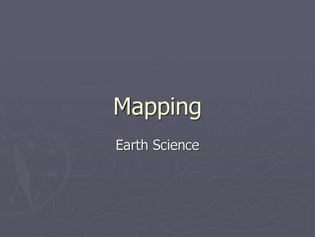 Mapping Earth Science.