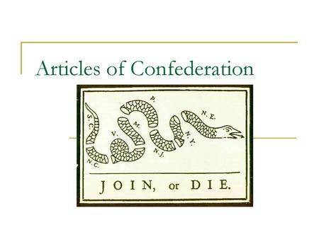 Articles of Confederation