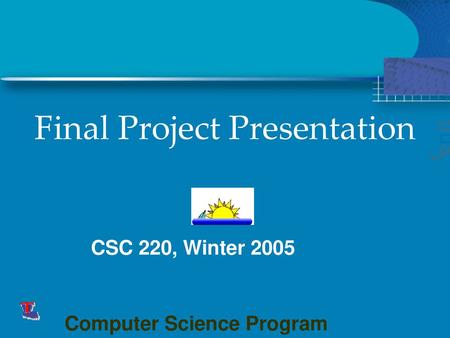 Final Project Presentation