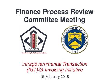 Finance Process Review Committee Meeting