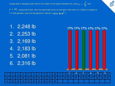 A large tank is designed with ends in the shape of the region between the curves {image} and {image} , measured in feet. Find the hydrostatic force on.