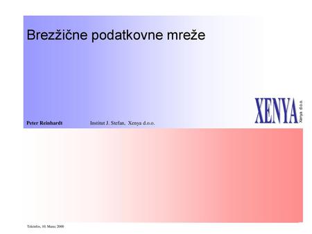 Brezžične podatkovne mreže