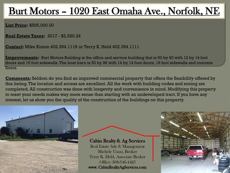 Burt Motors – 1020 East Omaha Ave., Norfolk, NE