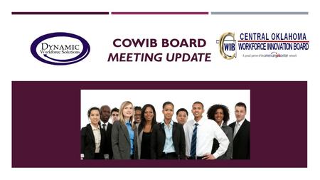 COWIB Board Meeting Update