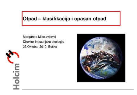 Otpad – klasifikacija i opasan otpad