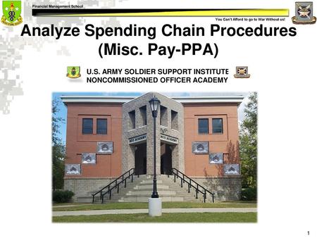 Analyze Spending Chain Procedures (Misc. Pay-PPA)