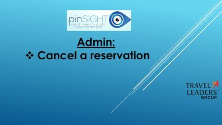 Admin: Cancel a reservation.