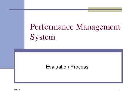 Performance Management System