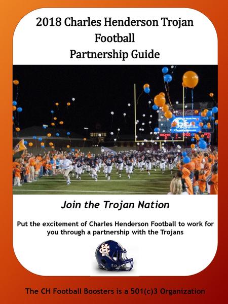 2018 Charles Henderson Trojan Football Partnership Guide