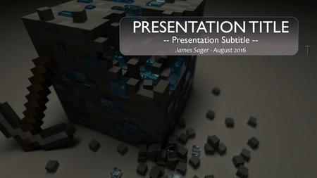 -- Presentation Subtitle --