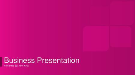 Business Presentation