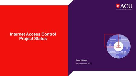 Internet Access Control Project Status