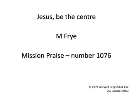 Mission Praise – number 1076