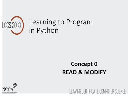 Learning to Program in Python